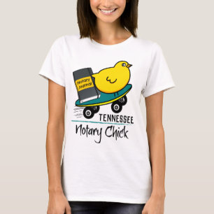 Mobile Notary Chick Riding Skateboard Tennessee T-Shirt