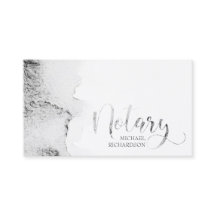 Mobile Notary Gray Watercolor Calligraphy
