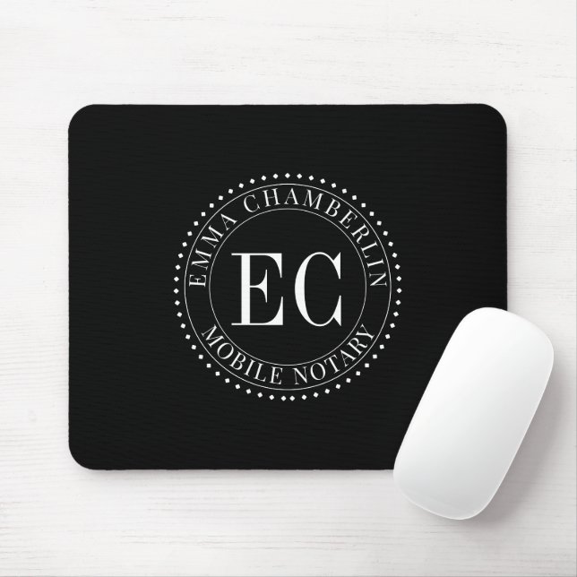 Mobile Notary Public Logo  Mousepad (Mit Mouse)
