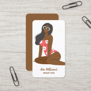 Mobile Spray Tan Visitenkarte