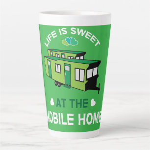 Mobile Zuhause Statische Karawane Neue Zuhause Milchtasse