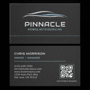 Mobiler Auto-Detailing-QR-Code Professional Visitenkarte