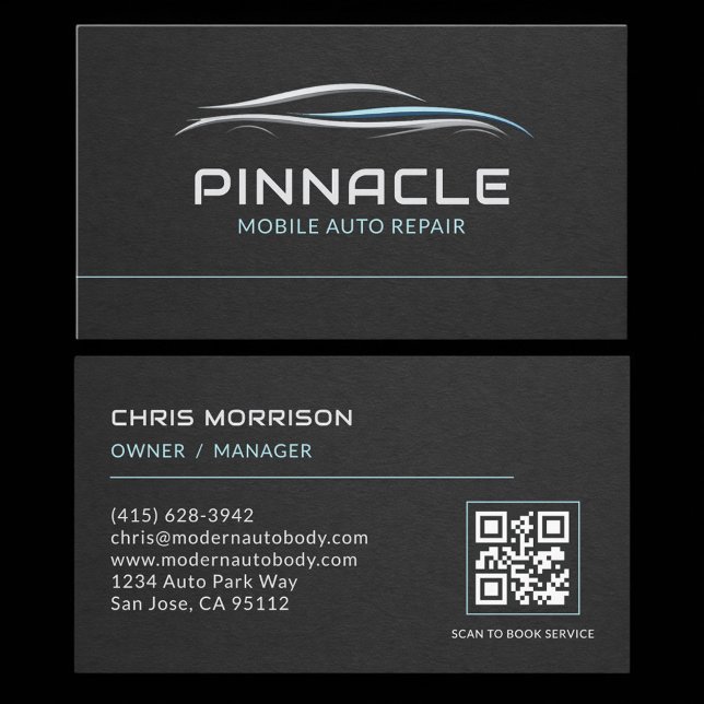 Mobiler Auto-Reparatur-QR-Code-Professional Visitenkarte (Von Creator hochgeladen)