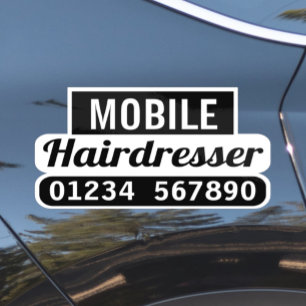 Mobiler Friseur Aufkleber