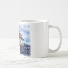 Mobiler mittlerer Buchtleuchtturm Kaffeetasse