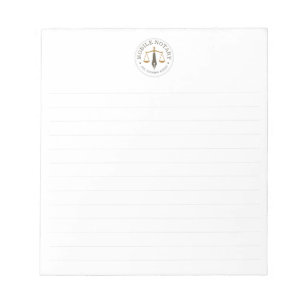 Mobiler Notar Rechtsunterzeichnung Grau Gold Lined Notizblock