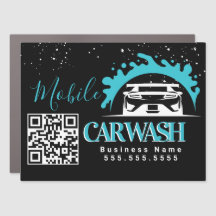 Mobiles Autowasch-Detaillierung-Fahrzeug-Logo QR-C