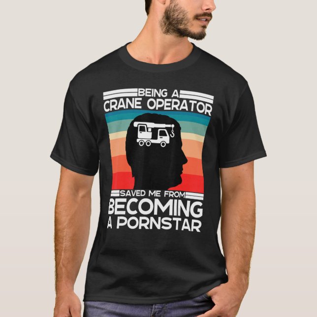 Mobilkranbetreiber Ehemann Adult Humor SA T-Shirt (Vorderseite)