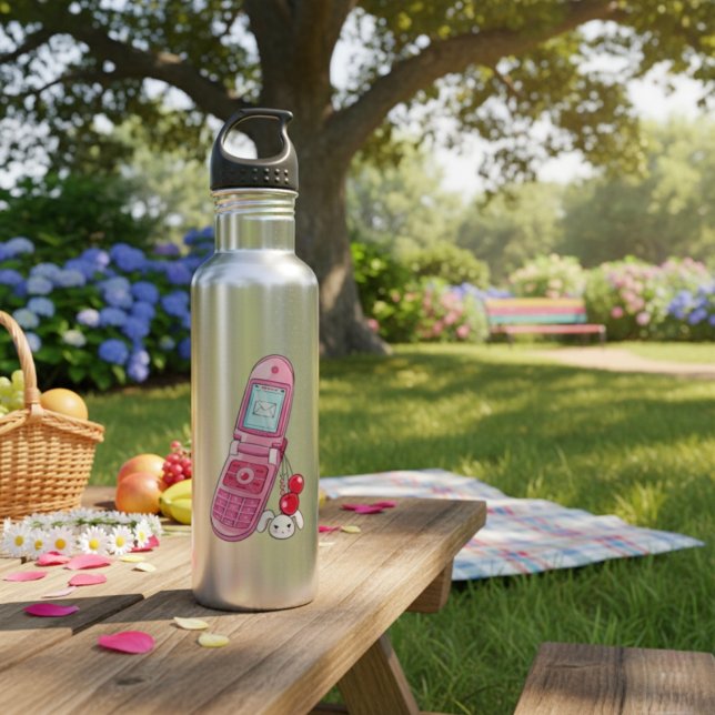 Mobiltelefon Edelstahlflasche (Von Creator hochgeladen)