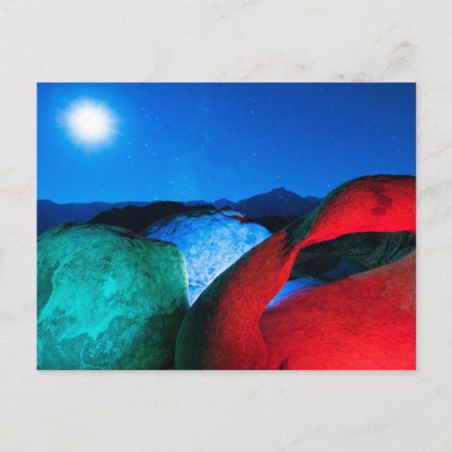 Mobius Arch & Rocks | Alabama Hills, California Postkarte (Vorderseite)