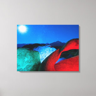 Mobius Arch & Rocks   Alabama Hills, Kalifornien Leinwanddruck