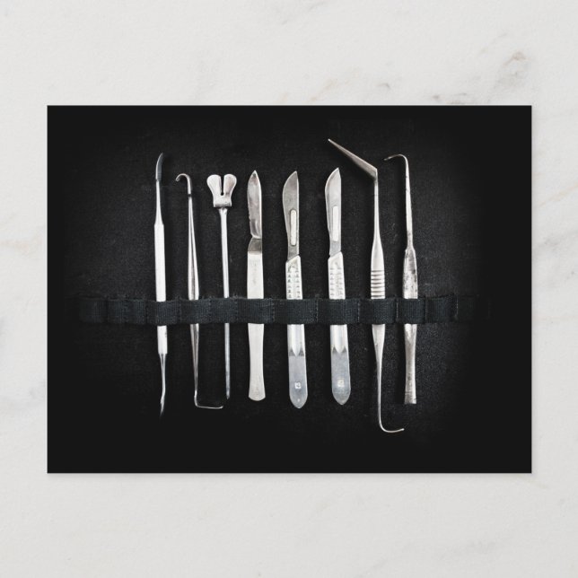 Möblierte Antiquitätenwerkzeuge Postkarte (Vorderseite)