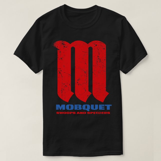 Mobquet-Swoops und Lautsprecher T-Shirt (Design vorne)