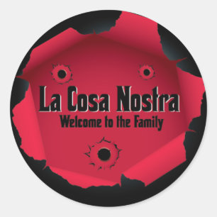 Mobster-Aufkleber Runder Aufkleber