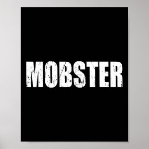 Mobster Halloween Kostüm Funny Niedlich erschütter Poster