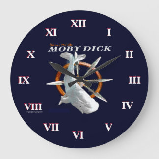 Moby Dick Große Wanduhr