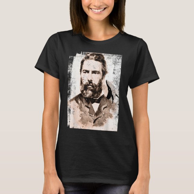 Moby Dick, Herman Melville Wal T-Shirt (Vorderseite)