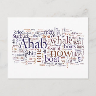 Moby Dick letzte Kapitel Wörter Postkarte