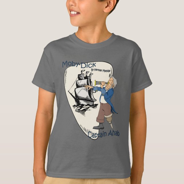 Moby-Dick oder The Whale ~ Captain Ahab ~ Spyglass T-Shirt (Vorderseite)