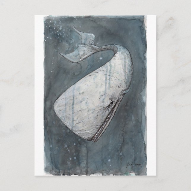 Moby Dick Postkarte (Vorderseite)