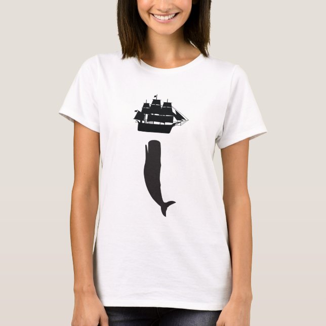 Moby Dick Steigen T-Shirt (Vorderseite)