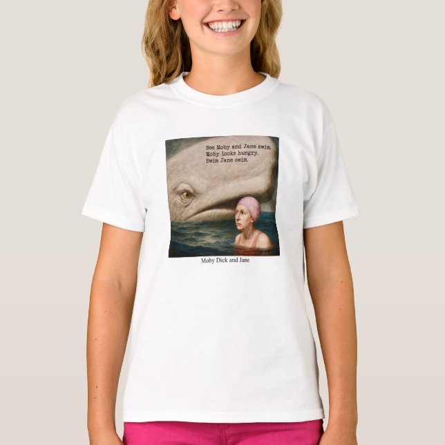 Moby Dick und Jane T-Shirt (Vorderseite)