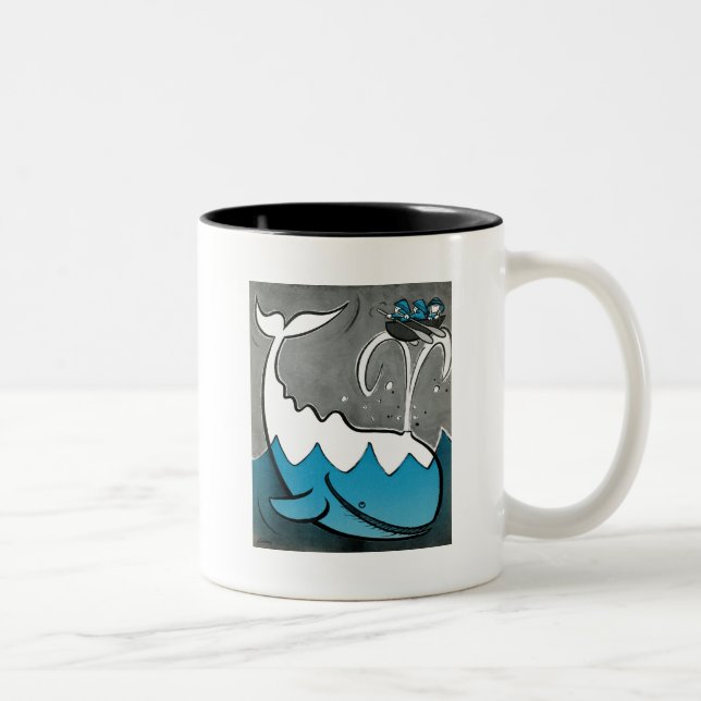 Moby Dick Zweifarbige Tasse (Rechts)