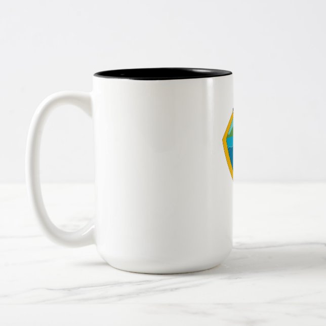 MOBY-Logo-Tasse Zweifarbige Tasse (Links)
