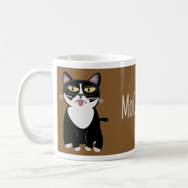 MoCATchino lustiges Katzenmochaccino Kaffeetasse (Links)
