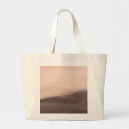 Mocha-Aquarell-Abstrakt Jumbo Stoffbeutel