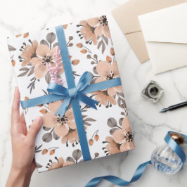 Mocha Bloom Geschenkpapier