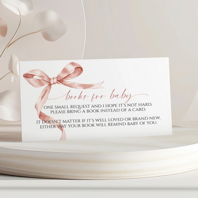 Mocha Bow Book for Baby Enclosure Card Begleitkarte (Von Creator hochgeladen)