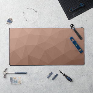 Mocha-Braun geometrisches Mesh-Moderne-Muster Schreibtischunterlage
