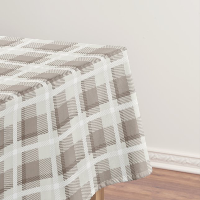 Mocha-Braun-Gingham-Buffalo-Karo check  Tischdecke (Beispiel)