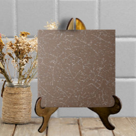 Mocha Brown Crackled Glaze Simple Modern Neutral Fliese
