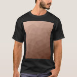 Mocha Brown geometrisch Mesh modernes Muster T-Shirt<br><div class="desc">Eleganter moderner geometrischer T - Shirt für jeden. Hellbraune Gefälle geometrische Maschenmuster helle Dreiecke ombre. Dreieck geometrische Masche mit ombre Farbverlauf Design.</div>