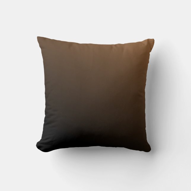 Mocha Brown Gradient Kissen (Vorderseite)
