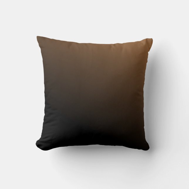 Mocha Brown Gradient Kissen (Vorderseite)