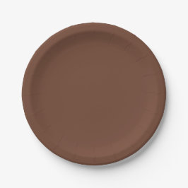 Mocha Brown Solid Color | Classic | elegant Pappteller