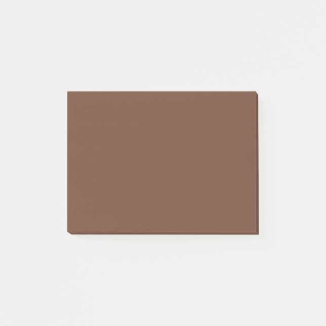 Mocha Brown Solid Color | Classic | elegant Post-it Klebezettel (Vorderseite)