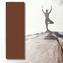 Mocha Brown Solid Color | Classic | elegant Yogamatte