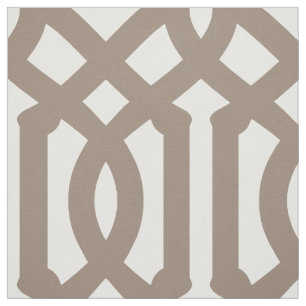 Mocha Brown Trellis Large Scale Stoff