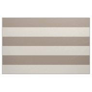 Mocha Brown und Beige breite Streifen groß Stoff