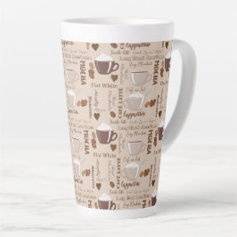 Mocha Cappuccino Muster Milchtasse