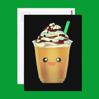 Mocha Coffee Frappe Postkarte