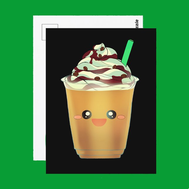 Mocha Coffee Frappe Postkarte (Von Creator hochgeladen)