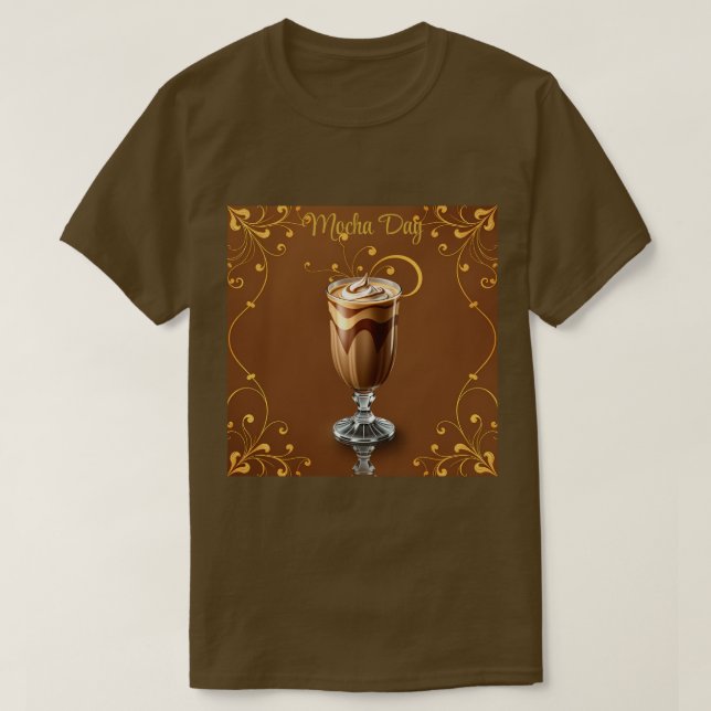 Mocha Day Brown T - Shirt (Design vorne)