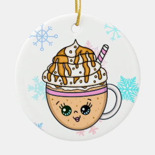 Mocha Frappuccino Kaffee mit gepökelter Creme Keramik Ornament