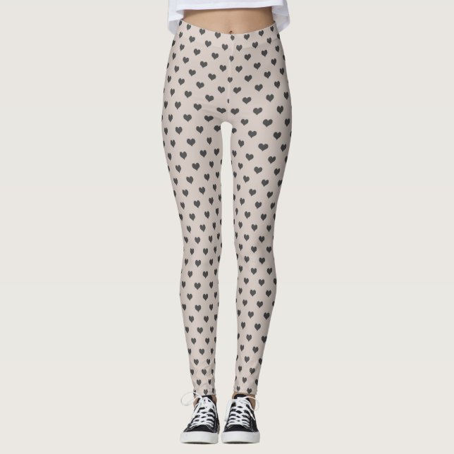 Mocha Heart Frauen Leggings (Vorderseite)