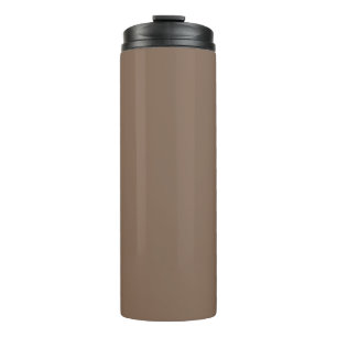 Mocha Latte Brown, erdneutrale Solid-Farbe Thermosbecher